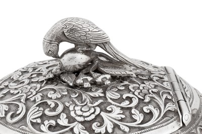 Lot 174 - A rare early 20th century Anglo – Indian silver teapot, Cutch, Bhuj circa 1910 by Oomersi Mawji jnr (active 1890-1930)