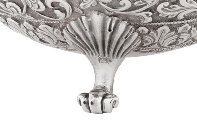 Lot 174 - A rare early 20th century Anglo – Indian silver teapot, Cutch, Bhuj circa 1910 by Oomersi Mawji jnr (active 1890-1930)