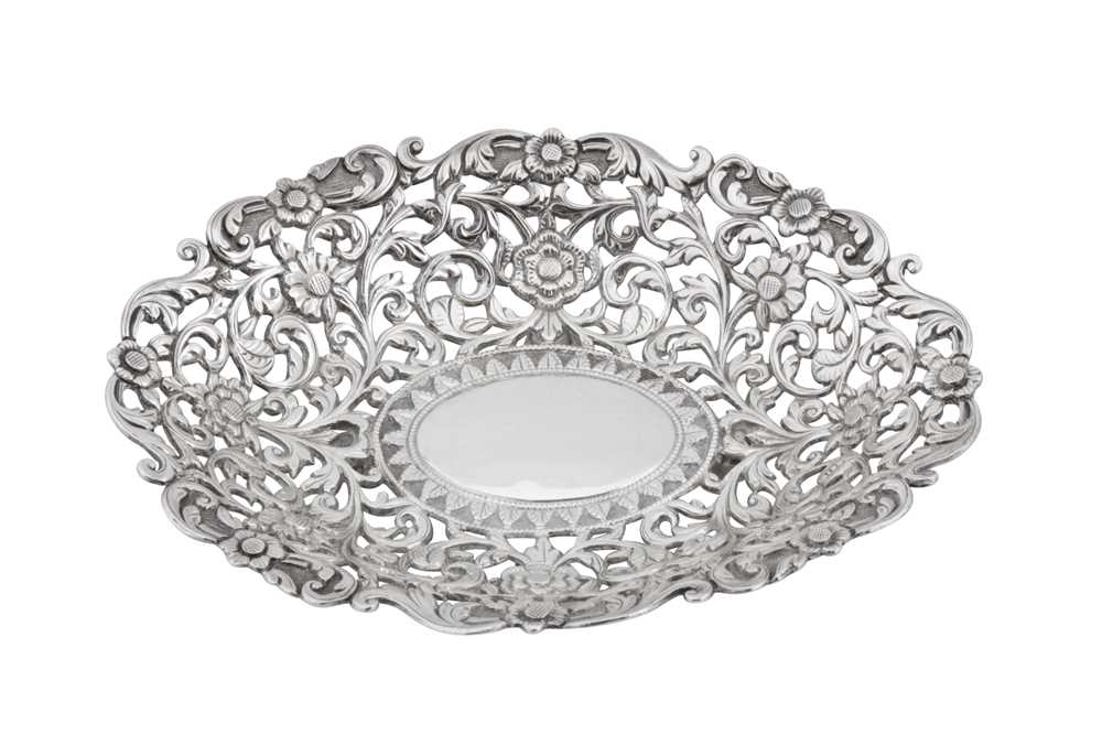 Lot 164 - A late 19th / early 20th century Anglo – Indian silver dish, Cutch, Bhuj circa 1900 by Oomersi Mawji jnr (active 1890-1930)