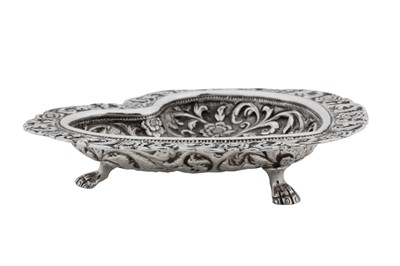 Lot 162 - A late 19th century Anglo – Indian silver dish, Cutch, Bhuj circa 1890 by Oomersi Mawji (active 1860-90)