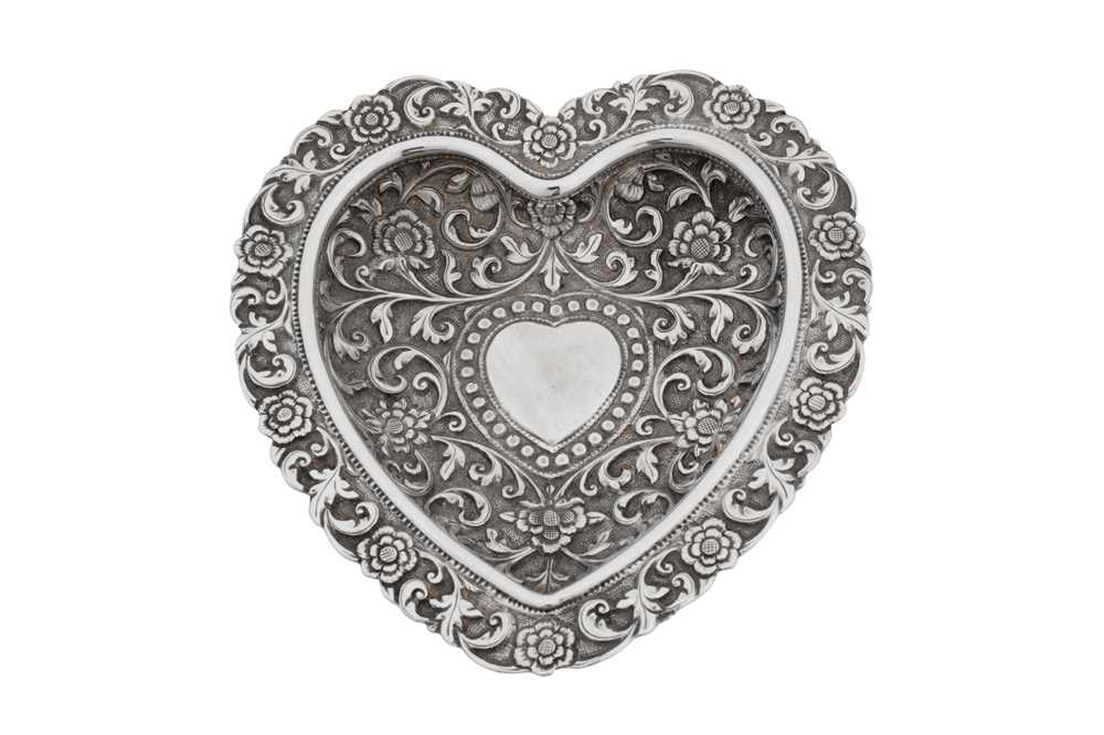 Lot 162 - A late 19th century Anglo – Indian silver dish, Cutch, Bhuj circa 1890 by Oomersi Mawji (active 1860-90)