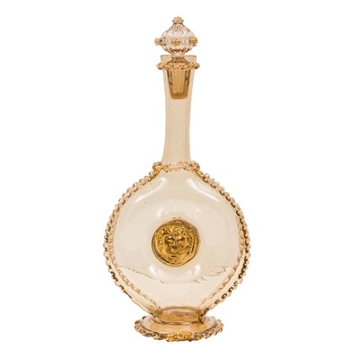 Lot 99 - A Murano amber glass decanter and stopper