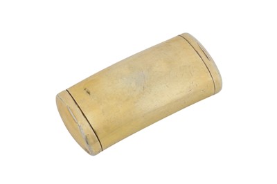 Lot 24 - A George III sterling silver gilt ‘double action' snuff box / vinaigrette combination, Birmingham 1810 by John Thorton