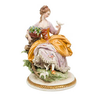 Lot 277 - Capodimonte porcelain figure of a lady