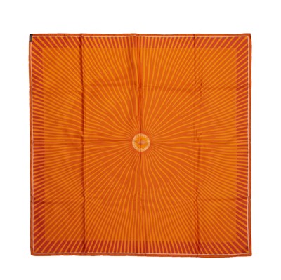 Lot 14 - Hermes 'Pour Al Arab 2006' Silk Scarf 90 and Knotting Cards