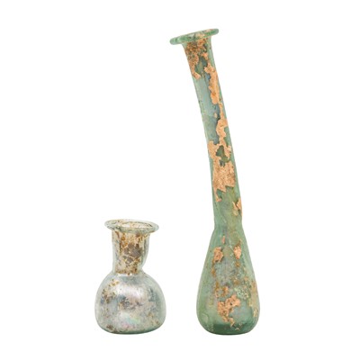 Lot 463 - Two Roman glass unguentarium