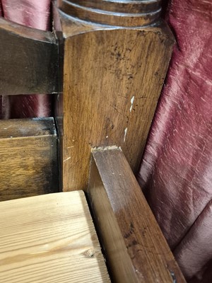 Lot 36 - A George II style mahogany four poster bed, late 20th century