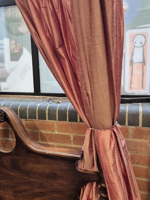 Lot 36 - A George II style mahogany four poster bed, late 20th century