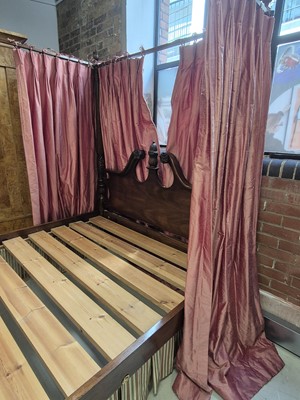 Lot 36 - A George II style mahogany four poster bed, late 20th century
