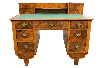 Lot 366 - An Austrian burr walnut desk