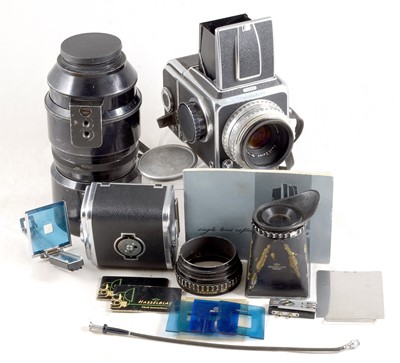 Lot 328 - A Hasselblad 1000C Outfit inc a Rare f2.5 Telephoto Lens.