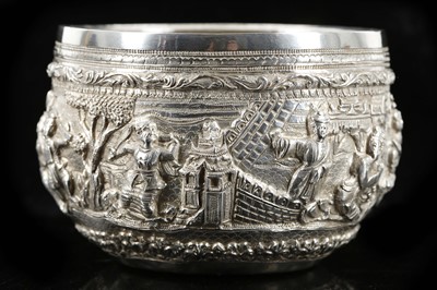 Lot 390 - A fine antique Burmese Solid Sterling Silver...