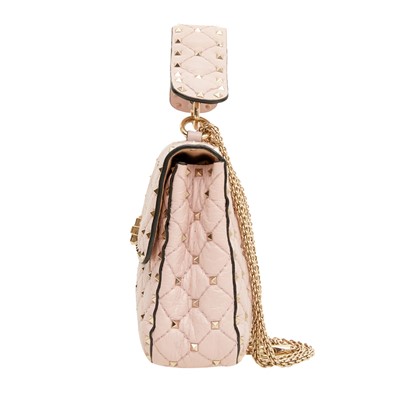Lot 8 - Valentino Pink Spike Rockstud Shoulder Bag