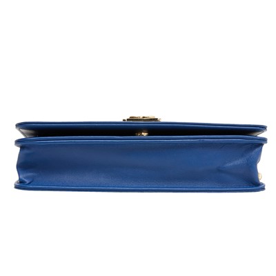Lot 77 - Chanel Blue Boy Wallet On Chain
