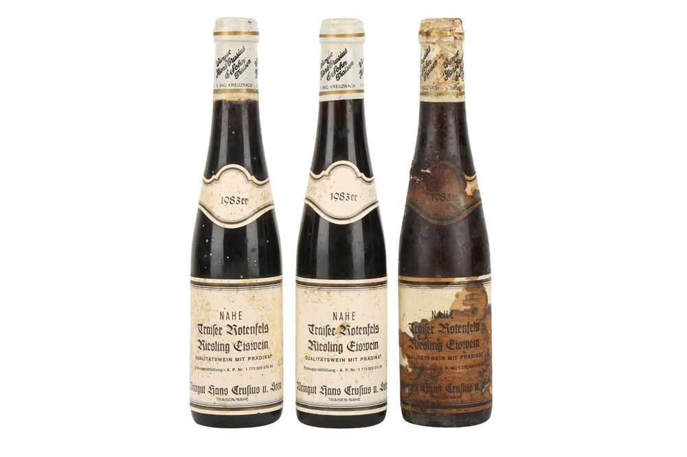 Lot 21 - TRAIFER ROTENFELS RIESLING EISWEIN NAHE 1983 - HALF BOTTLE