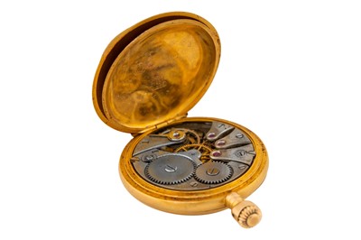 Lot 474 - Tavannes Watch Co - 14k gold and Diamond-Set Full Hunter Fob Watch