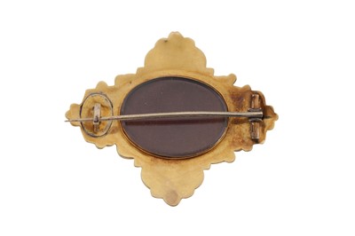 Lot 8 - A Victorian turquoise brooch