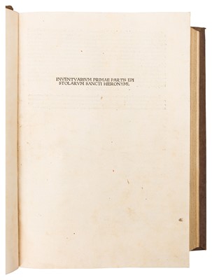 Lot 11 - Missale Sarum [Early c.16th.] & Hieronymus. Epistolae, 1497