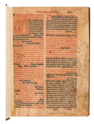 Lot 11 - Missale Sarum [Early c.16th.] & Hieronymus. Epistolae, 1497