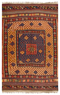 Lot 4 - An antique Sofreh, north-east Persia, approx: 167cm. x 122cm