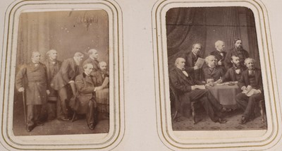 Lot 86 - Victorian Album of Cartes de Visit & Cabinet Cards inc Scientific Dignitaries.