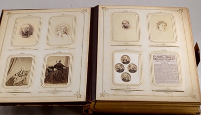 Lot 86 - Victorian Album of Cartes de Visit & Cabinet Cards inc Scientific Dignitaries.