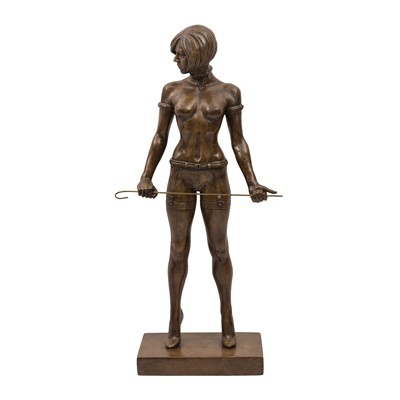 Lot 155 - Ronald Cameron, an Erotic bronzed resin figure titled 'The Mistress'