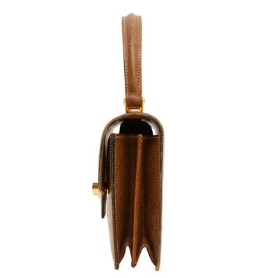 Lot 114 - Gucci Brown Top Handle Flap Bag