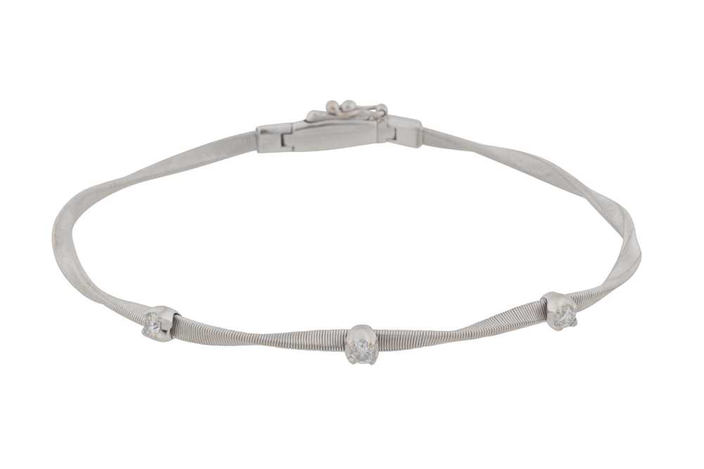 Lot 213 - MARCO BICEGO l A 'MARRAKECH' DIAMOND BRACELET
