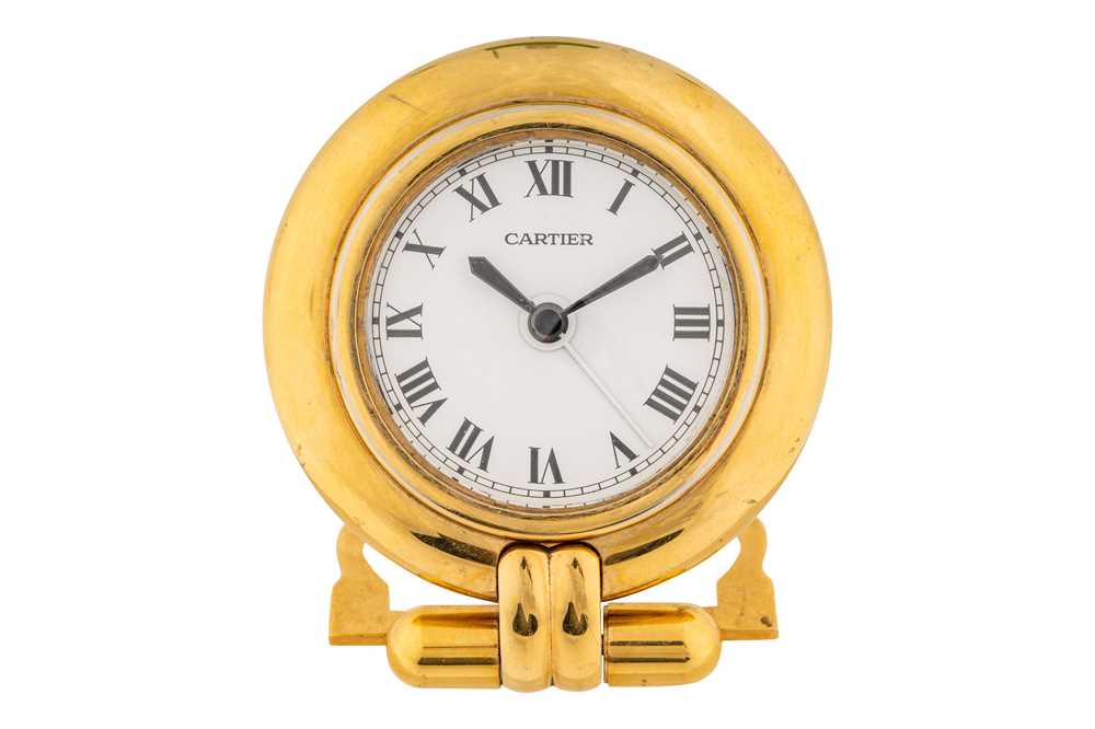 Lot 464 - Cartier - Strut Alarm Clock