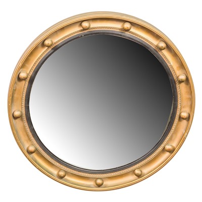 Lot 510 - A Regency giltwood convex mirror
