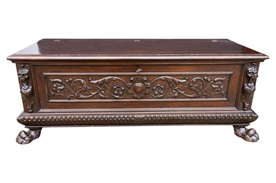 Lot 361 - An Italian Cassone of Tuscan Renaissance design