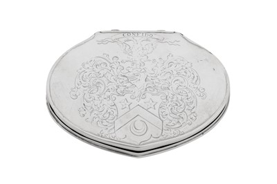 Lot 18 - A George II unmarked silver snuff box, circa 1730