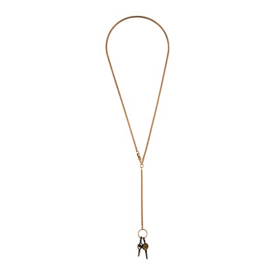 Lot 254 - A snake fob chain