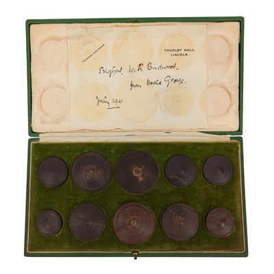 Lot 446 - A cased group of Birdwood family wax seals