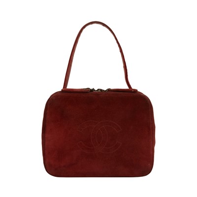 Lot 48 - Chanel Burgundy CC Top Handle Bag