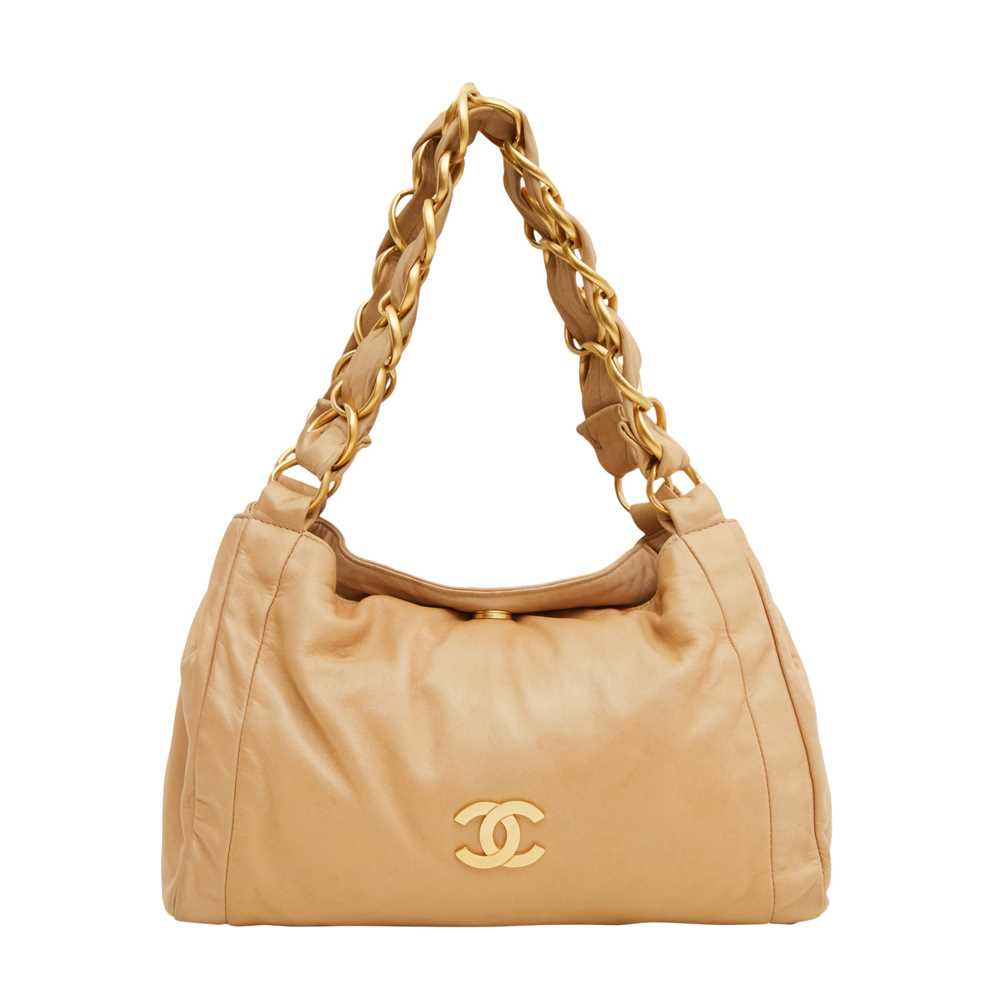Lot 138 - Chanel Beige CC Chain Shoulder Bag