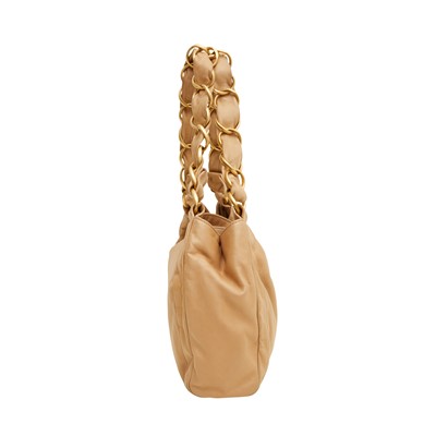Lot 138 - Chanel Beige CC Chain Shoulder Bag