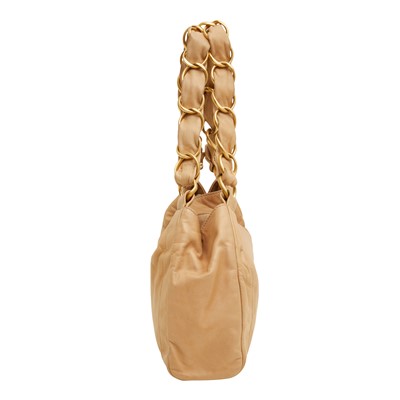 Lot 138 - Chanel Beige CC Chain Shoulder Bag