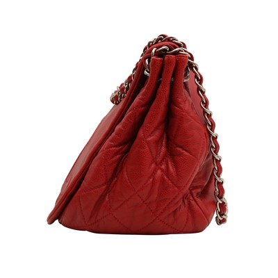 Lot 35 - Chanel Red CC Shoulder Flap Bag