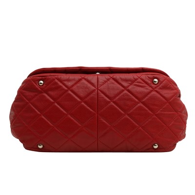 Lot 35 - Chanel Red CC Shoulder Flap Bag