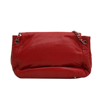 Lot 35 - Chanel Red CC Shoulder Flap Bag
