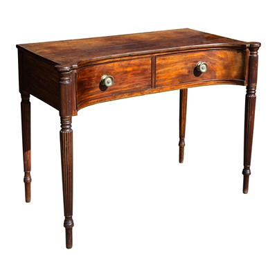 Lot 117 - A Regency inverted bowfront concave serving table