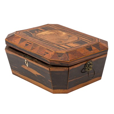 Lot 451 - A Regency Coromandel and Parquetry box