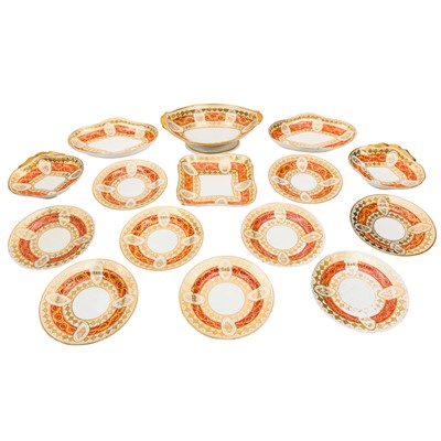 Lot 77 - Early 19th-century Regency period porcelain part dessert service, probably by Coalport
