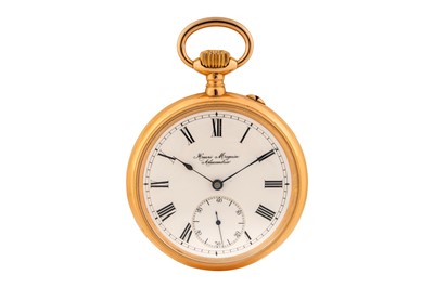 Lot 482 - Henri Magnin - 18k Gold Open-Faced Pocket Watch