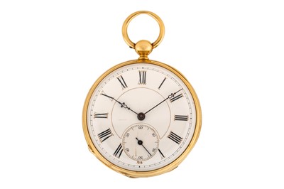 Lot 479 - Dumont Guinand - 18k Gold Open-Faced Pocket Watch