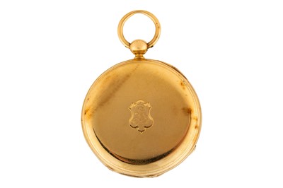 Lot 479 - Dumont Guinand - 18k Gold Open-Faced Pocket Watch