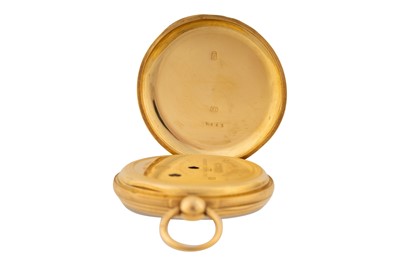 Lot 479 - Dumont Guinand - 18k Gold Open-Faced Pocket Watch