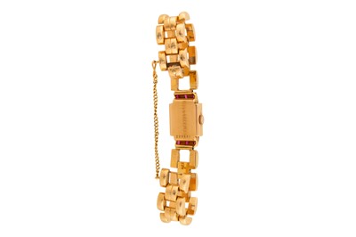 Lot 448 - Lady's Sigma 18k Gold Cocktail Bracelet Watch